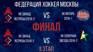 Федерация хоккея Москвы (ФХМ) среди детских хоккейных команд 2016 года. Отборочные игры. Финал.