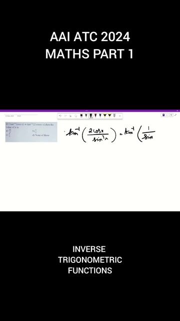 #aaiatc2024 #aaiatcmaths #inversetrigonometryfunction #aaiatcmathspyqpart1 #atc_free_classes
