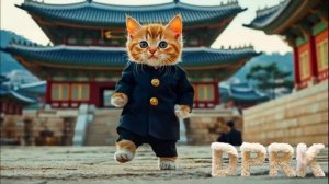 Kittens from different countries dance