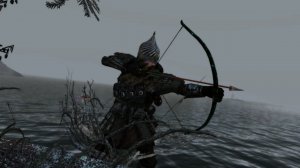 Russian Hero walks on Skyrim