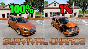 Реалистичные аварии с шансом на выживание #61 😱|BeamNG.Drive| Бименджи Драйв