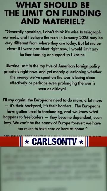 Позиция республиканцев по украинскому вопросу [КарлсонТВ] смотреть онлайн