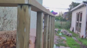 Перила из того что было. Обработано неомидом. вечные.