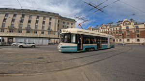 Санкт Петербург Трамвай 6 Финляндский вокзал - Приморская