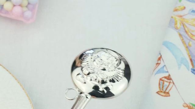 Набор Аргента Dodo погремушка +ложка Ангел частичная позолота смотреть онлайн