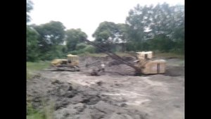 Как доставали утонувший Экскаватор Драглайн ЭО-4111