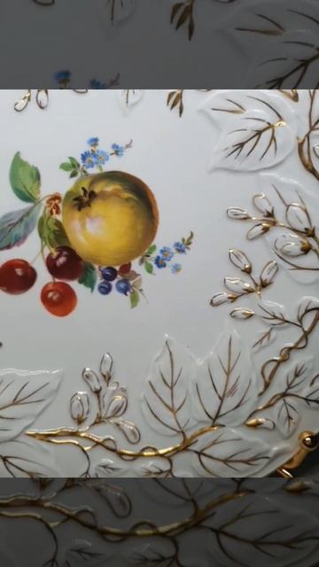 Антиквариат: Старинное блюдо Мейсен, Meissen. Мейсенский фарфор.