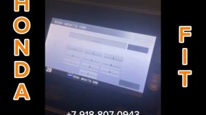 Код магнитолы Honda Fit GK3 фирмы Gathers VXM-145VSi