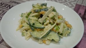 Лёгкий салат на  yжин.