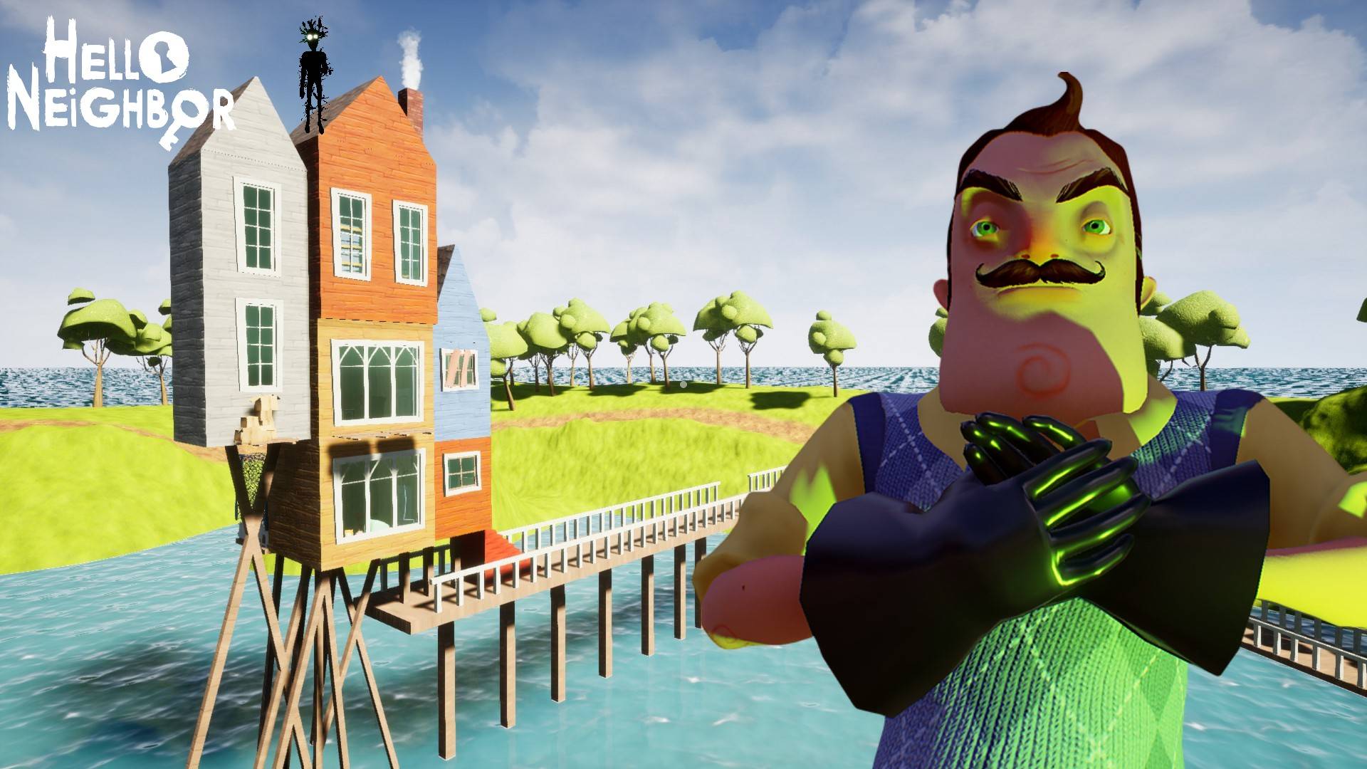 Hello Neighbor:Привет Сосед СТЕПАНЫЧ! построил остров степаныча  Прохождение Мода Short_Mod 