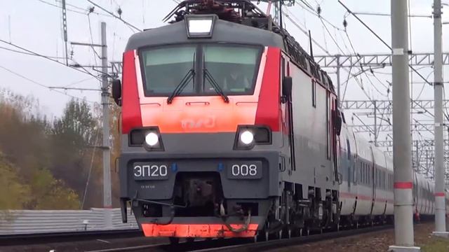 ЭП20-008 со скоростным поездом "Стриж" №706 "Москва - Нижний Новгород"
