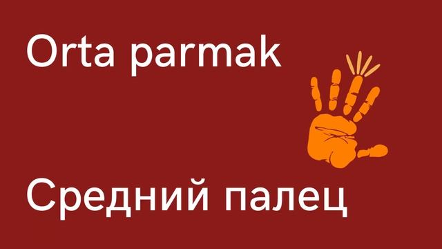 Турецкий язык для начинающих пальцы