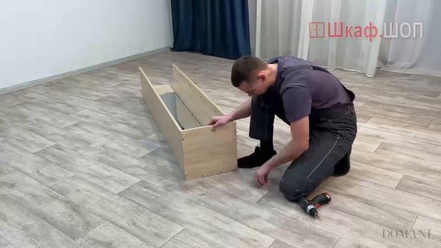 Гостиная Ливорно. Пенал-витрина (надстраиваемый) ЛШ-7, сборка ШкафШоп смотреть онлайн