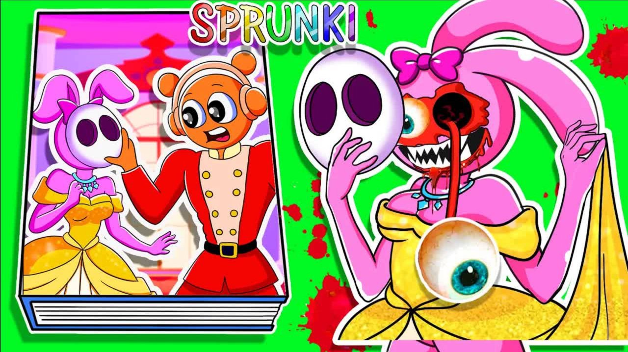 👹Поделки из бумаги👹Делаем книгу-игру SPRUNKI📚➕Орен и сюрприз в маске😱👹Бумажная книга Эми