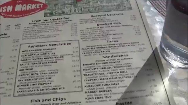 California.Fish- market restaurant in San-Diego.Свежайшая рыба.Цены.