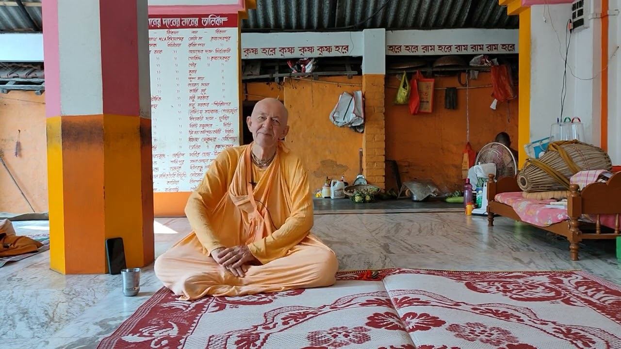 BVV Narasimha Maharaj   Kartika parikrama, Day 2   Nakula Brahmachary's Glories - Kalna, 14.10.2022