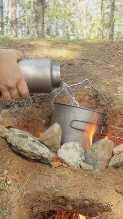 Бушкрафт в лесу - Отличная идея для костра