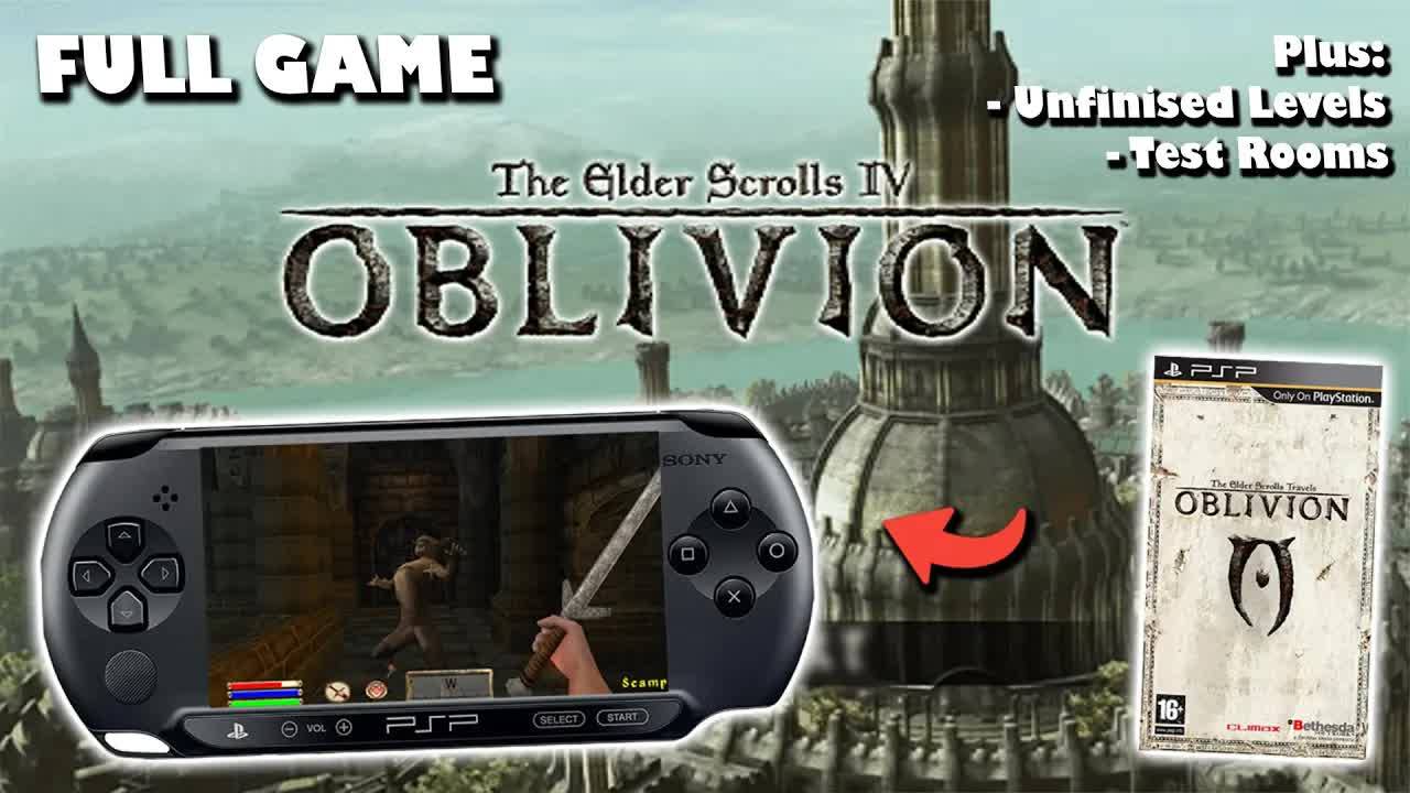 The Elder Scrolls Travels: Oblivion (PSP Longplay, ПОЛНАЯ ИГРА, Без комментариев)