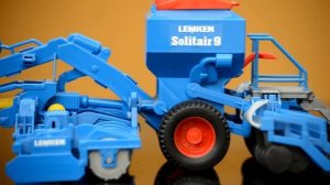 Jouets BRUDER Spielwaren TRACTORs John Deere Lemken Solitair 9 sowing combination