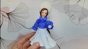 Как сделать кокошник и косу из ваты для ватной игрушки. Ватные игрушки своими руками.