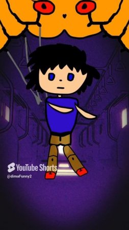 марионетка в вагоне #animation #art #popular #cat #shorts