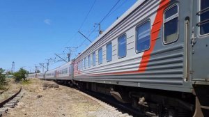 "ПЕРВЫЙ ДЕНЬ АВГУСТА!" ВЛ10-1419 С ПОЕЗДОМ МОСКВА-ЕВПАТОРИЯ ВЫЕЗЖАЕТ СО СТАНЦИИ ЕВПАТОРИЯ-ТОВАРНАЯ!