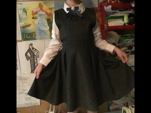 Шьем сарафан для школы