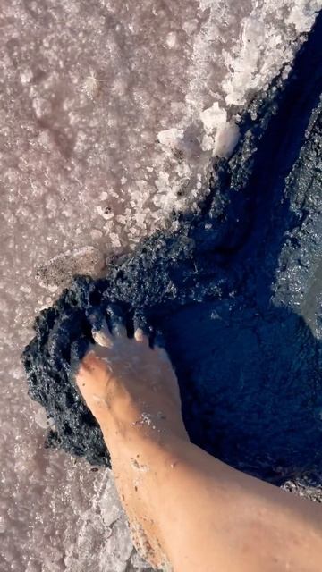 Добываю лечебную грязь 😎#крым#саки#сасык #розовоеозеро #crimea #евпатория смотреть онлайн