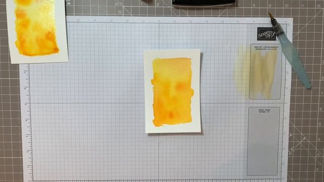 Watercolour background for cards | watercolour card ideas | Sunshine Pumpkin box water colour смотреть онлайн