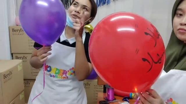 How to Use LED Light Balls for Balloons (Malay Subtitles)