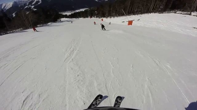 Архыз спуск на лунку 16.02.22 часть 1 смотреть онлайн