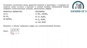 Химия ОГЭ задание10