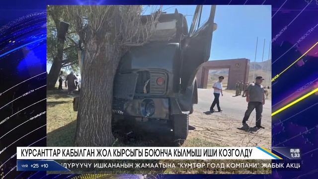 КУРСАНТТАР КАБЫЛГАН ЖОЛ КЫРСЫГЫ БОЮНЧА КЫЛМЫШ ИШИ КОЗГОЛДУ смотреть онлайн