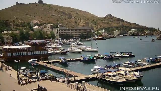 Балаклава, набережная Назукина.29 июля 2018 года смотреть онлайн