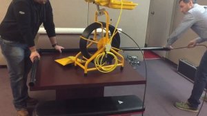 Drain Scope Camera Passing Through 1.5" Pipe 90 Degree Elbow