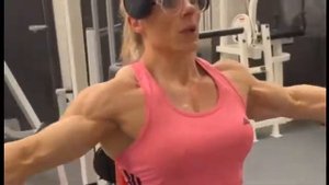 AMAZING FEMALE BODYBUILDING,    GEMMA LANCASTER, FITNESS MODEL, HARD