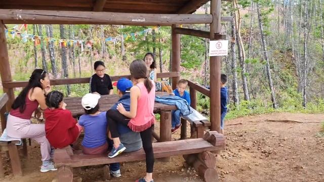 Ленские столбы, вид сверху. смотреть онлайн