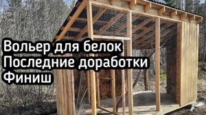 Вольер для белок своими руками. Заканчиваем стройку, ждём белок. Финишная прямая.