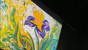 Ирис под музыку Масне — сюжет из концерта «Вивальди и популярная классика»
Эбру, рисование на воде