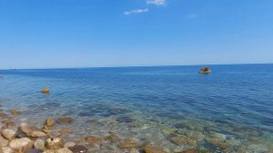 Пляж бывшего санатория им. Семашко в Симеизе.