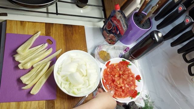 Баклажани по Грузинский, салат-закуска, безумно вкусно