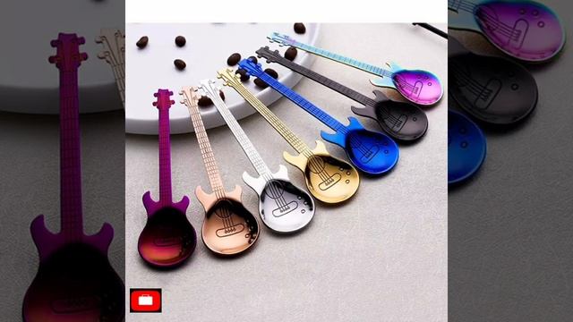 нержавеющая сталь гитара в форме сердца любви ложка для чая и кофе смотреть онлайн