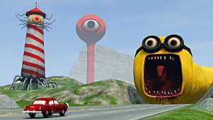 МОНСТРЫ ПРОТИВ МАШИНОК: Кто управляет гигантским экскаватором?! 🕹️