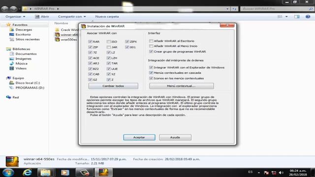 COMO INSTALAR WINRAR EN LA COMPUTADORA 2018