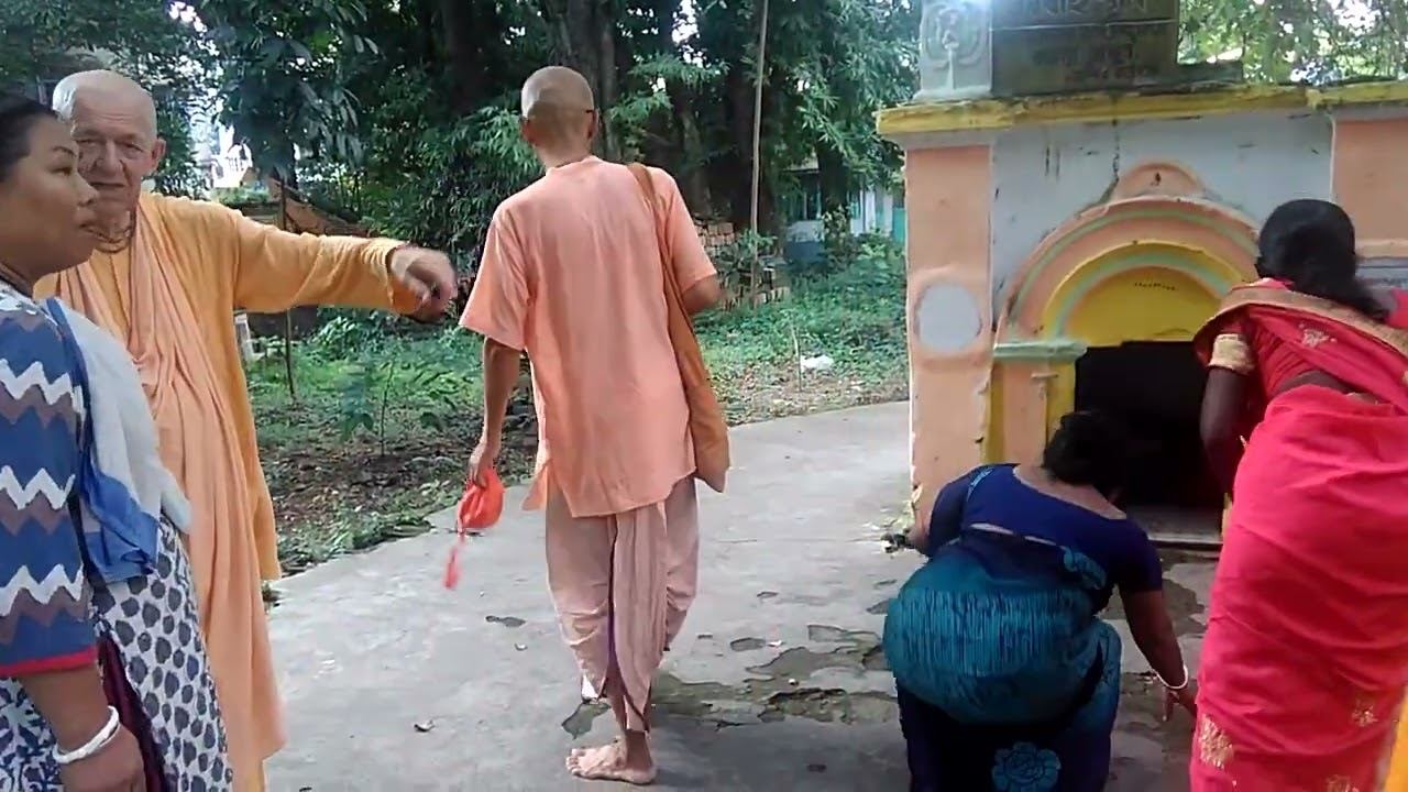 BVV Narasimha Maharaj - Kartika parikrama, Day 2 - Mahaprabhu's footprints - Shantipur, 14.10.2022