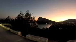 Вечерний Новый Свет зимой