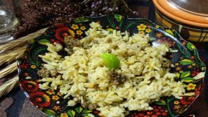 Плов с фаршем в мультиварке