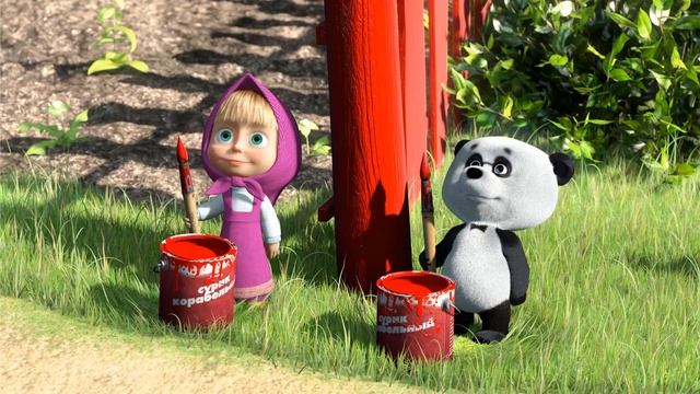 Mascha und der Bär Lieder russisch, Masha and the Bear Songs russian, Novogodnyaya Pesenka смотреть онлайн