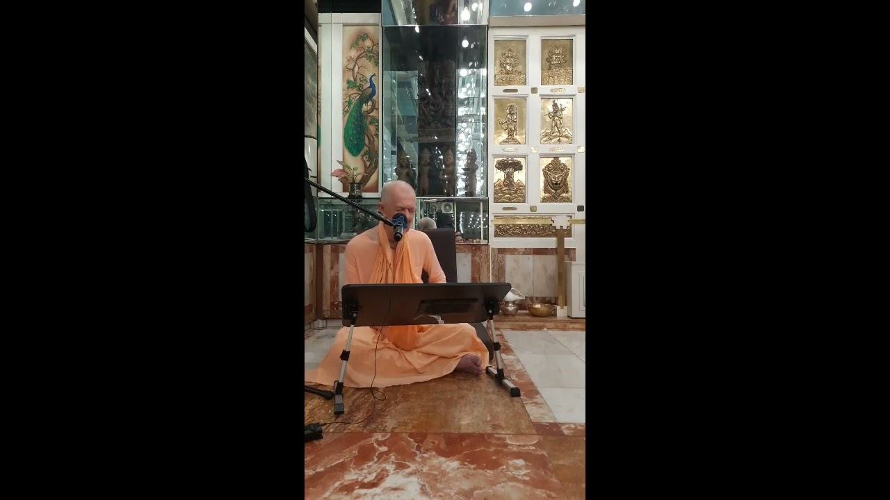 13.10.2024 - Джапа с ЕС БВВ Нарасимхой Махараджем (1 круг, 108 раз) - Гонконг