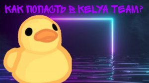 Как попасть в kelya team?